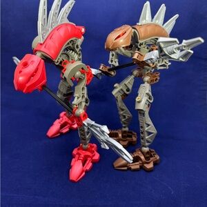 LEGO Bionicle Rahkshi Lot - Turahk (8592) & Panrahk (8587) - Vintage 2003